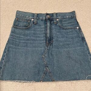 Madewell NWOT Denim Blue Skirt